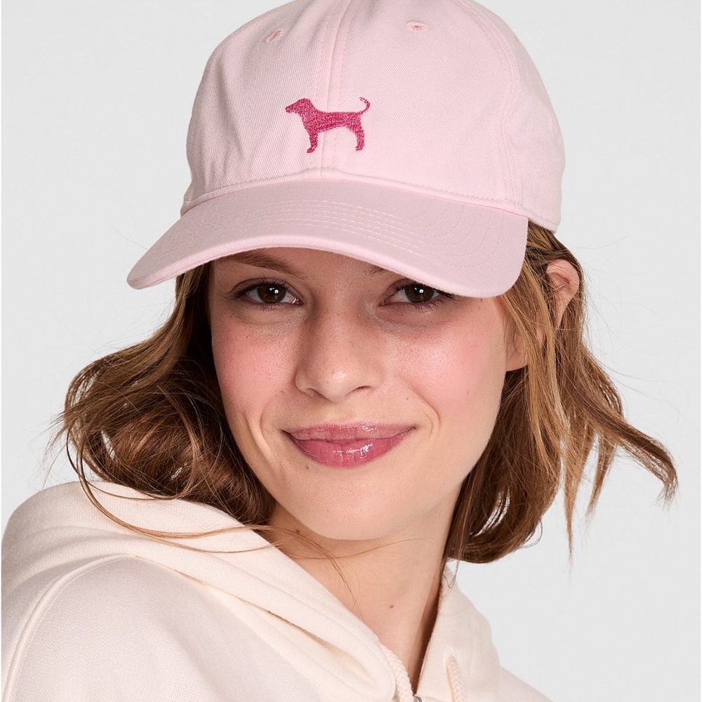 PINK Victoria's Secret Pink Dog Silhouette Cap